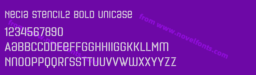 Necia Stencil2 Bold UnicasePreview Necia Stencil2 Bold UnicasePreview