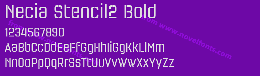 Necia Stencil2 BoldPreview Necia Stencil2 BoldPreview