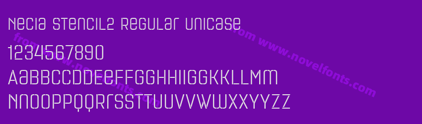 Necia Stencil2 Regular UnicasePreview Necia Stencil2 Regular UnicasePreview