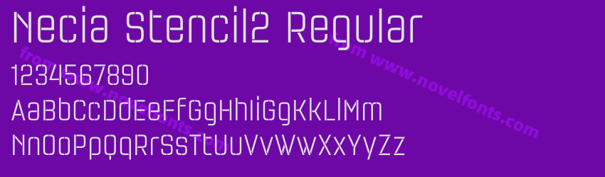 Necia Stencil2 RegularPreview Necia Stencil2 RegularPreview