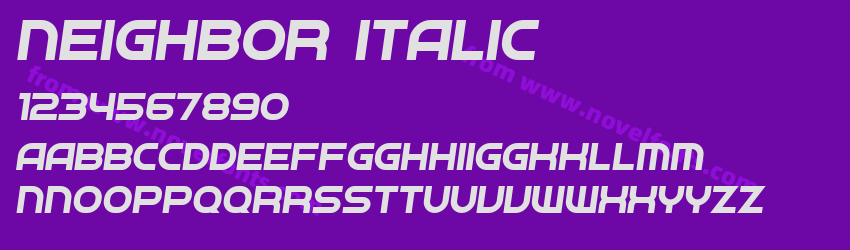 Neighbor ItalicPreview Neighbor ItalicPreview