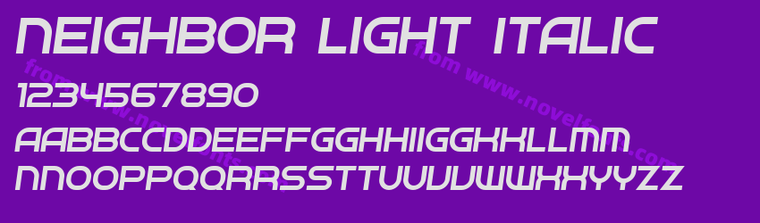 Neighbor Light ItalicPreview Neighbor Light ItalicPreview