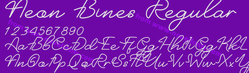 Neon Bines RegularPreview Neon Bines RegularPreview