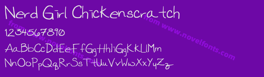 Nerd Girl ChickenscratchPreview Nerd Girl ChickenscratchPreview
