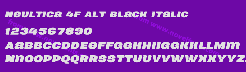 Neultica 4F Alt Black ItalicPreview Neultica 4F Alt Black ItalicPreview