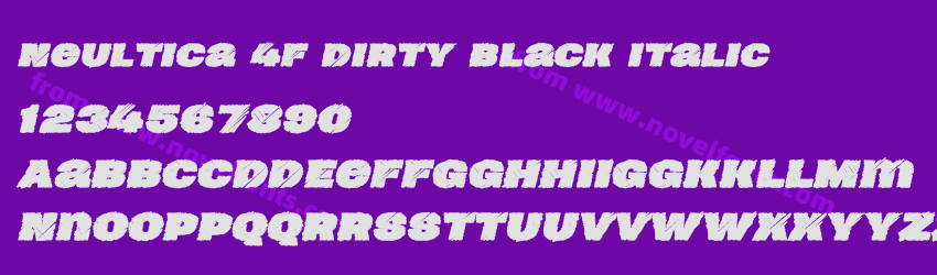 Neultica 4F Dirty Black ItalicPreview Neultica 4F Dirty Black ItalicPreview