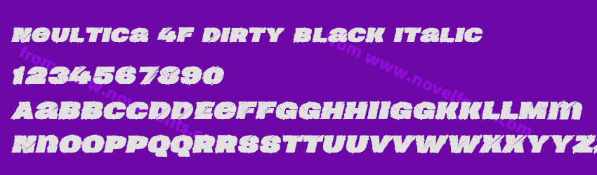 Neultica 4F Dirty Black ItalicPreview Neultica 4F Dirty Black ItalicPreview