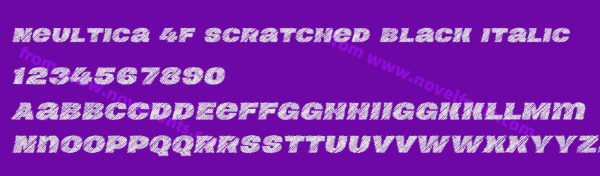 Neultica 4F Scratched Black ItalicPreview Neultica 4F Scratched Black ItalicPreview