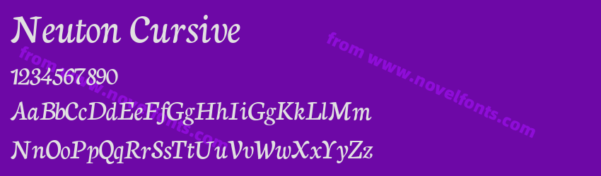 Neuton CursivePreview Neuton CursivePreview