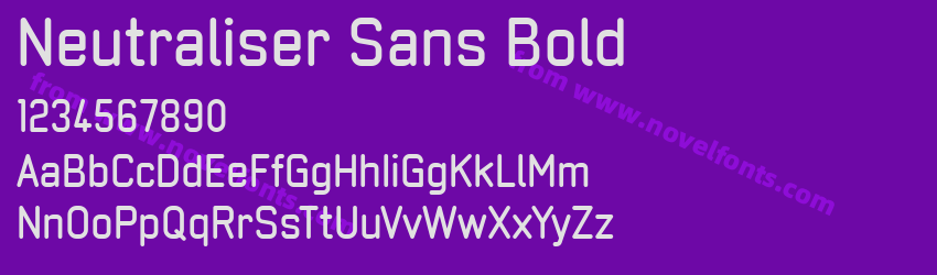 Neutraliser Sans BoldPreview Neutraliser Sans BoldPreview