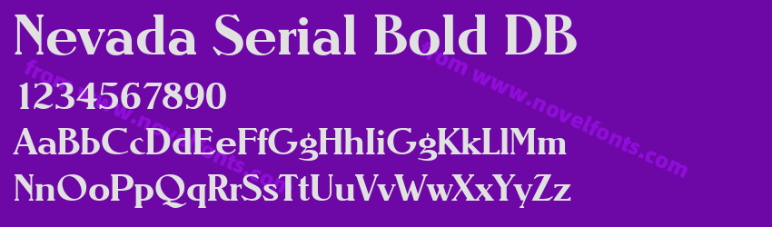 Nevada Serial Bold DBPreview Nevada Serial Bold DBPreview