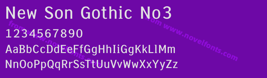 New Son Gothic No3Preview New Son Gothic No3Preview