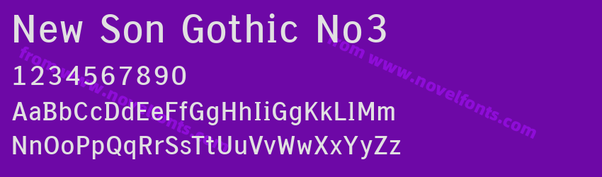 New Son Gothic No3Preview New Son Gothic No3Preview