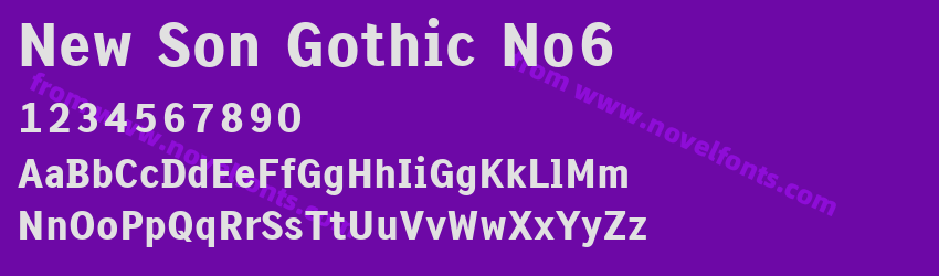 New Son Gothic No6Preview New Son Gothic No6Preview