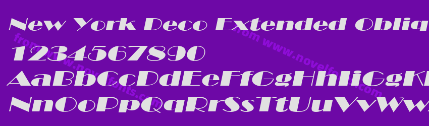 New York Deco Extended ObliqueSWFTEPreview New York Deco Extended ObliqueSWFTEPreview