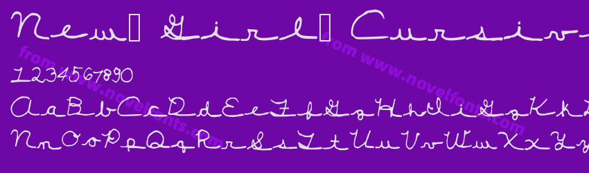 New_ Girl_ CursivePreview New_ Girl_ CursivePreview