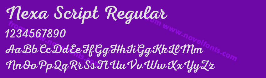Nexa Script RegularPreview Nexa Script RegularPreview