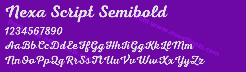 Nexa Script SemiboldPreview Nexa Script SemiboldPreview