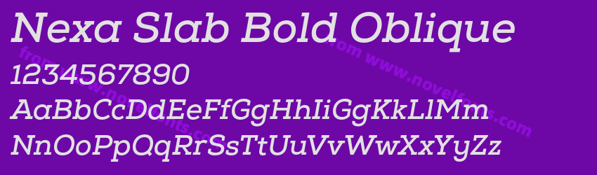 Nexa Slab Bold ObliquePreview Nexa Slab Bold ObliquePreview