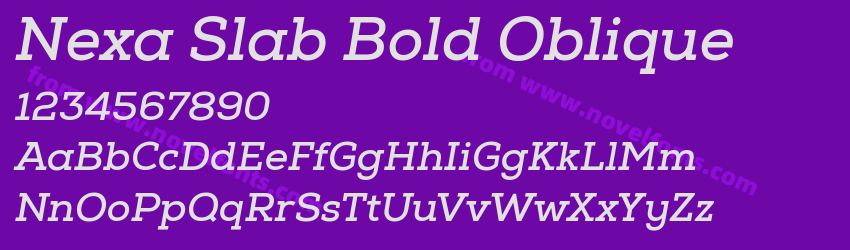Nexa Slab Bold ObliquePreview Nexa Slab Bold ObliquePreview
