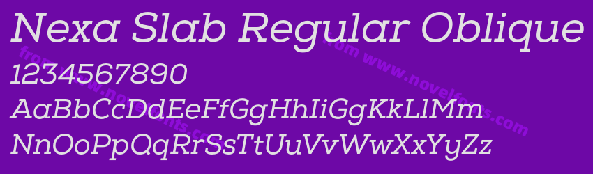 Nexa Slab Regular ObliquePreview Nexa Slab Regular ObliquePreview