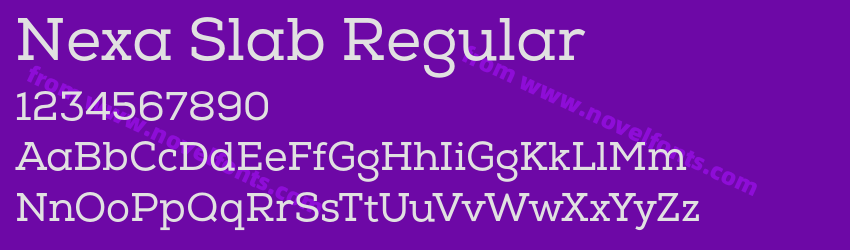 Nexa Slab RegularPreview Nexa Slab RegularPreview