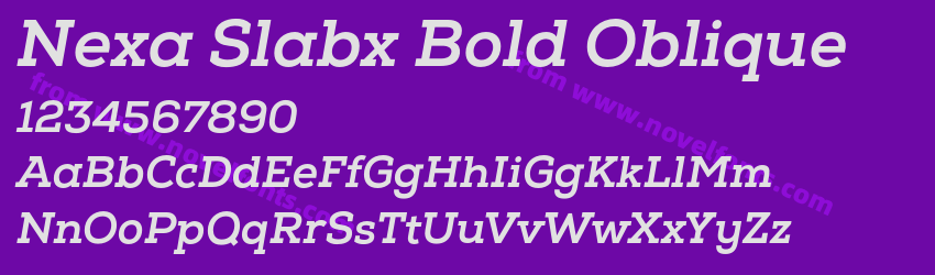 Nexa Slabx Bold ObliquePreview Nexa Slabx Bold ObliquePreview
