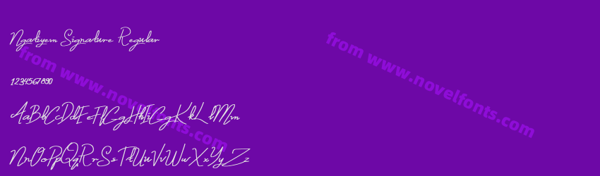 Ngatiyem Signature RegularPreview Ngatiyem Signature RegularPreview
