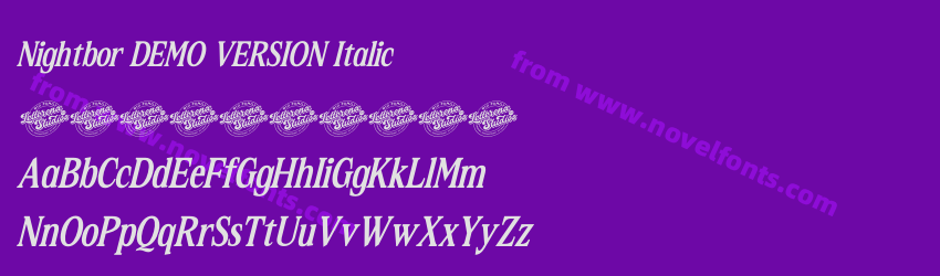 Nightbor DEMO VERSION ItalicPreview Nightbor DEMO VERSION ItalicPreview