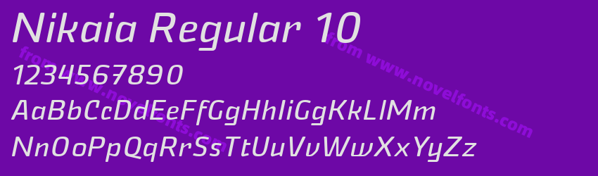 Nikaia Regular 10Preview Nikaia Regular 10Preview