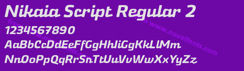Nikaia Script Regular 2Preview Nikaia Script Regular 2Preview