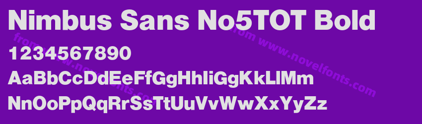 Nimbus Sans No5TOT BoldPreview Nimbus Sans No5TOT BoldPreview