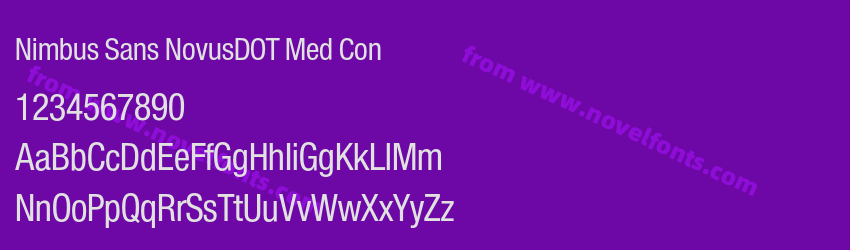 Nimbus Sans NovusDOT Med ConPreview Nimbus Sans NovusDOT Med ConPreview