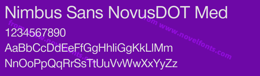 Nimbus Sans NovusDOT MedPreview Nimbus Sans NovusDOT MedPreview