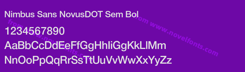 Nimbus Sans NovusDOT Sem BolPreview Nimbus Sans NovusDOT Sem BolPreview