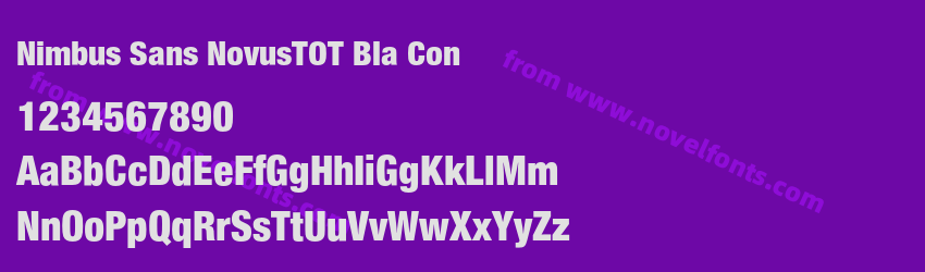 Nimbus Sans NovusTOT Bla ConPreview Nimbus Sans NovusTOT Bla ConPreview