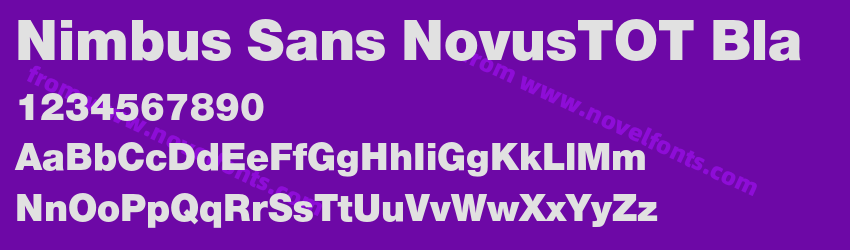 Nimbus Sans NovusTOT BlaPreview Nimbus Sans NovusTOT BlaPreview