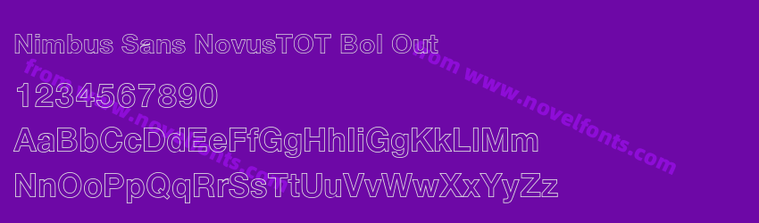 Nimbus Sans NovusTOT Bol OutPreview Nimbus Sans NovusTOT Bol OutPreview