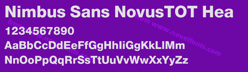 Nimbus Sans NovusTOT HeaPreview Nimbus Sans NovusTOT HeaPreview