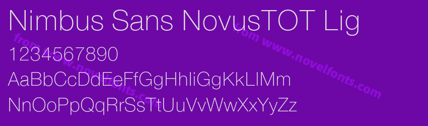 Nimbus Sans NovusTOT LigPreview Nimbus Sans NovusTOT LigPreview
