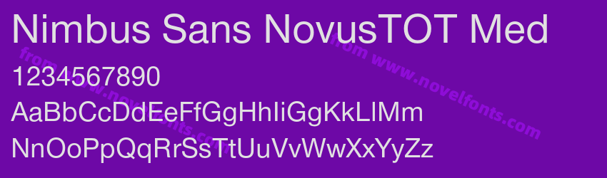 Nimbus Sans NovusTOT MedPreview Nimbus Sans NovusTOT MedPreview