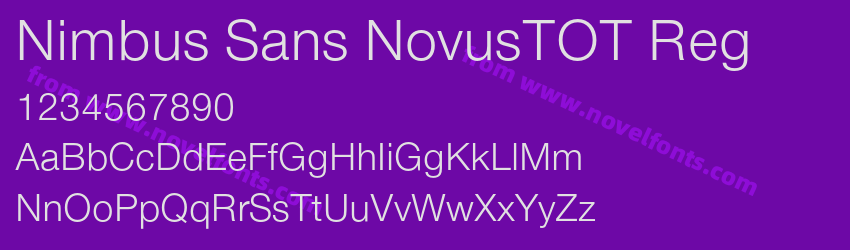 Nimbus Sans NovusTOT RegPreview Nimbus Sans NovusTOT RegPreview