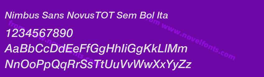 Nimbus Sans NovusTOT Sem Bol ItaPreview Nimbus Sans NovusTOT Sem Bol ItaPreview