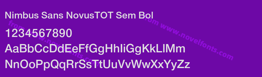 Nimbus Sans NovusTOT Sem BolPreview Nimbus Sans NovusTOT Sem BolPreview