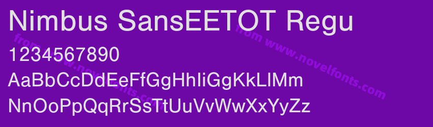 Nimbus SansEETOT ReguPreview Nimbus SansEETOT ReguPreview