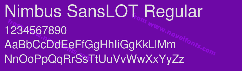 Nimbus SansLOT RegularPreview Nimbus SansLOT RegularPreview