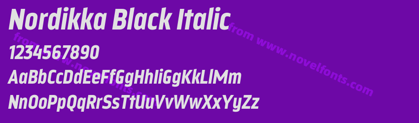 Nordikka Black ItalicPreview Nordikka Black ItalicPreview
