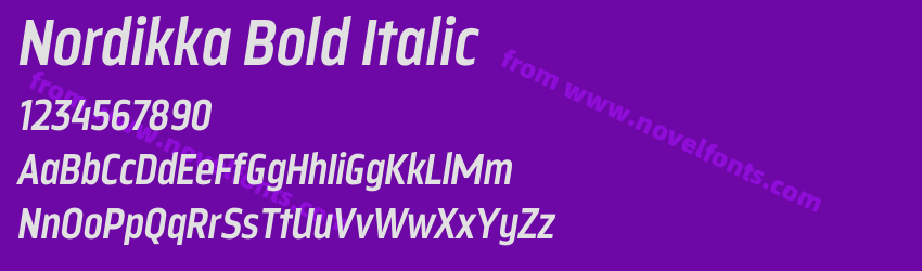 Nordikka Bold ItalicPreview Nordikka Bold ItalicPreview