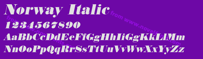 Norway ItalicPreview Norway ItalicPreview