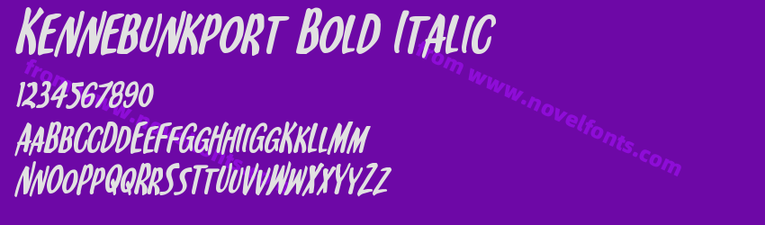 Kennebunkport Bold ItalicPreview